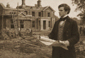 Victorian architect supervising build